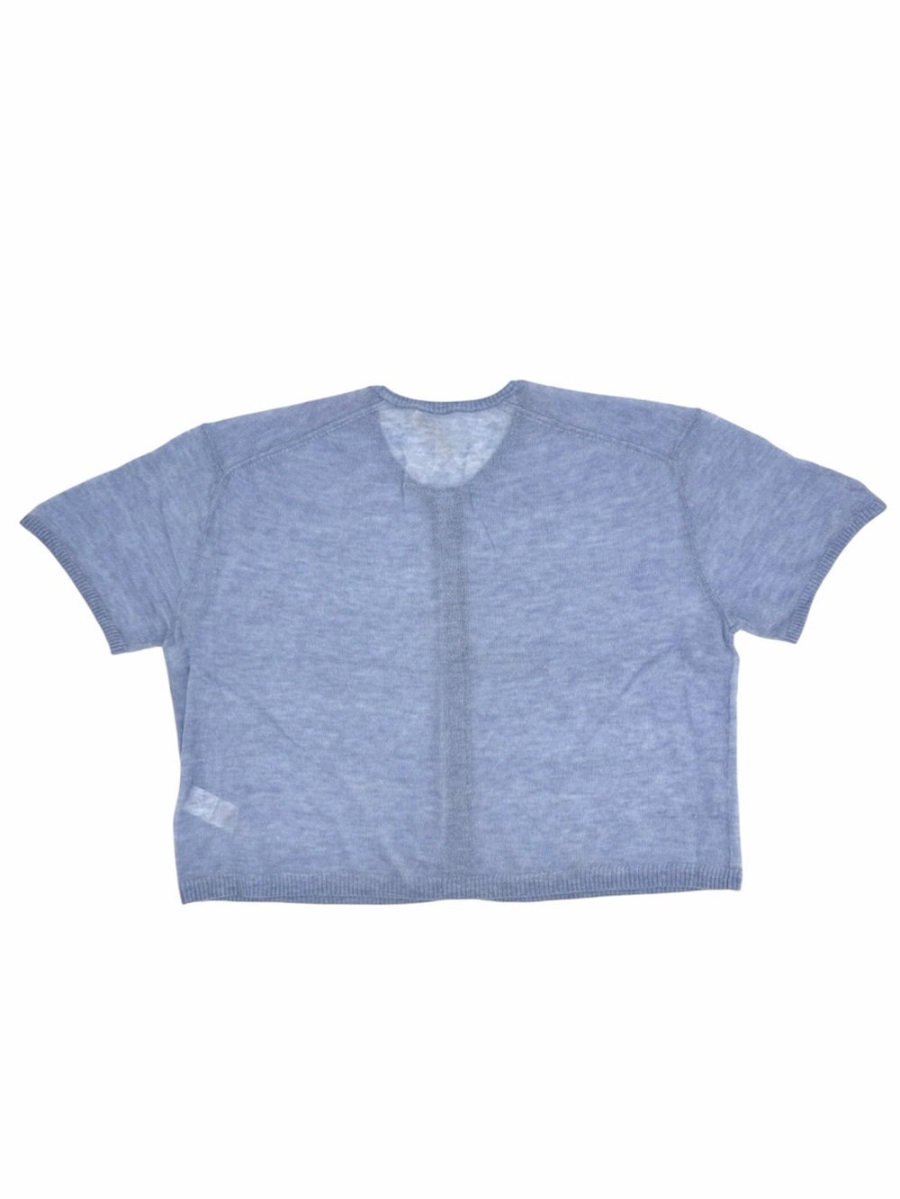 Everlane The Air Alpaca Short Sleeve Cardigan in blue Size XXL NWOT - Picture 6 of 7